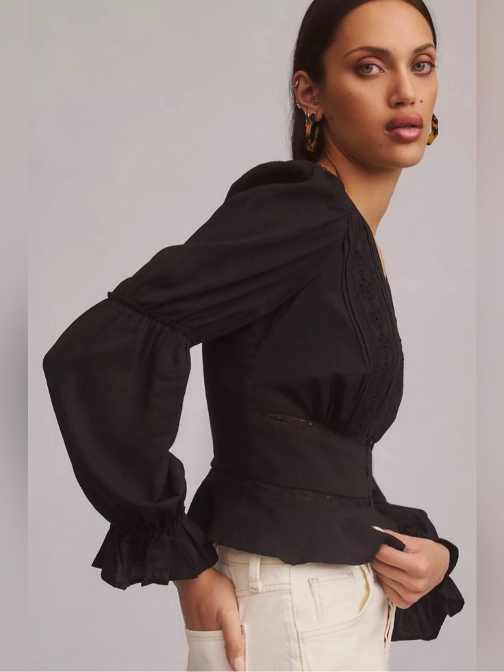 Reformation black Meadowlark Top xs 0 - Picture 2 of 16